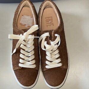 Frye  Suede Sneakers with White Laces